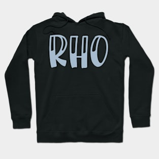 Light Blue Rho Letter Hoodie